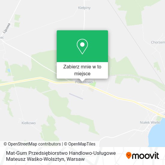 Mapa Mat-Gum Przedsiębiorstwo Handlowo-Usługowe Mateusz Waśko-Wolsztyn