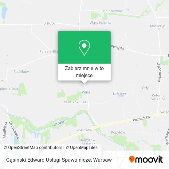 Mapa Gąsiński Edward Usługi Spawalnicze