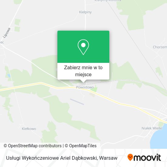 Mapa Usługi Wykończeniowe Ariel Dąbkowski