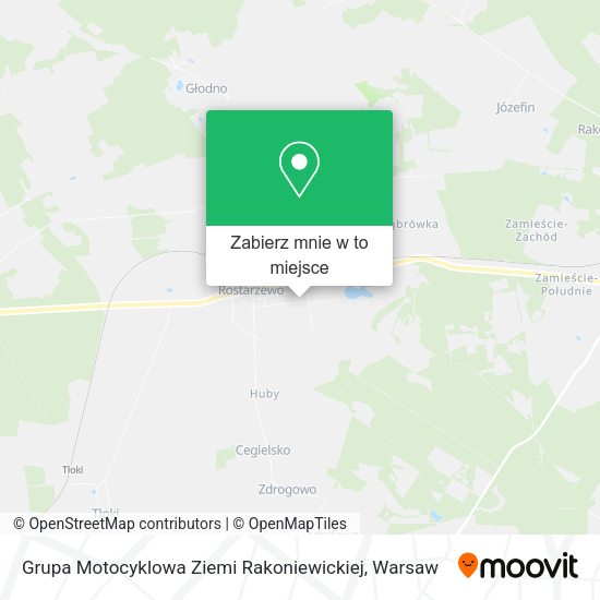 Mapa Grupa Motocyklowa Ziemi Rakoniewickiej