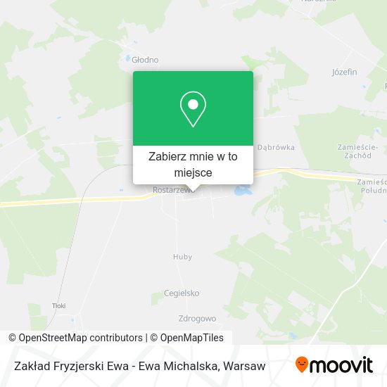 Mapa Zakład Fryzjerski Ewa - Ewa Michalska