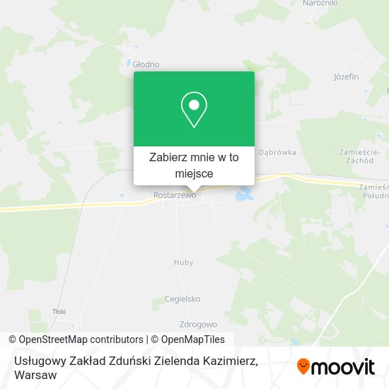 Mapa Usługowy Zakład Zduński Zielenda Kazimierz