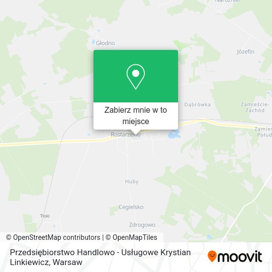 Mapa Przedsiębiorstwo Handlowo - Usługowe Krystian Linkiewicz