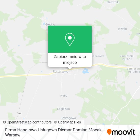 Mapa Firma Handlowo Usługowa Dixmar Damian Mocek