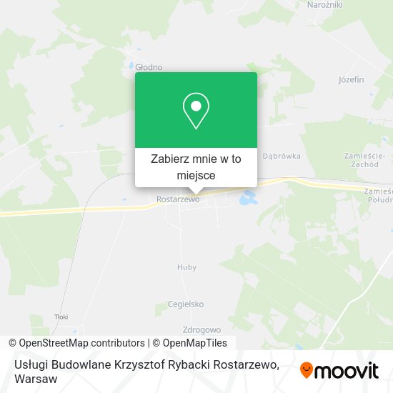 Mapa Usługi Budowlane Krzysztof Rybacki Rostarzewo