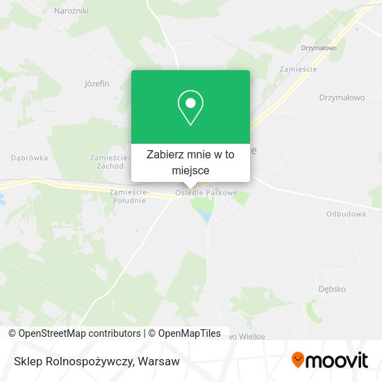 Mapa Sklep Rolnospożywczy