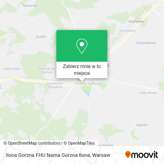 Mapa Ilona Gorzna FHU Nama Gorzna Ilona