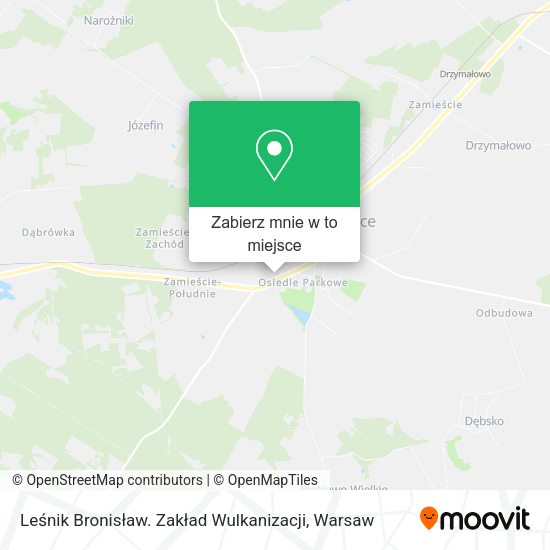 Mapa Leśnik Bronisław. Zakład Wulkanizacji