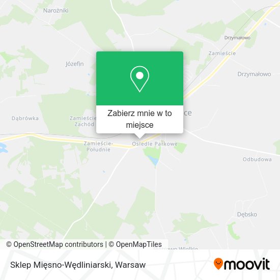 Mapa Sklep Mięsno-Wędliniarski