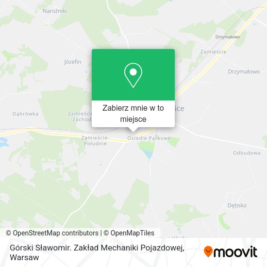 Mapa Górski Sławomir. Zakład Mechaniki Pojazdowej