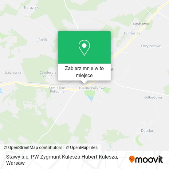 Mapa Stawy s.c. PW Zygmunt Kulesza Hubert Kulesza