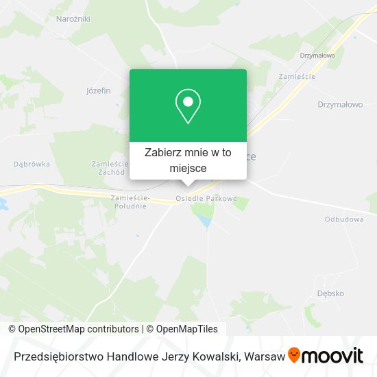 Mapa Przedsiębiorstwo Handlowe Jerzy Kowalski