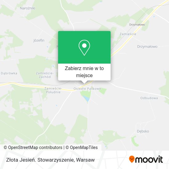 Mapa Złota Jesień. Stowarzyszenie