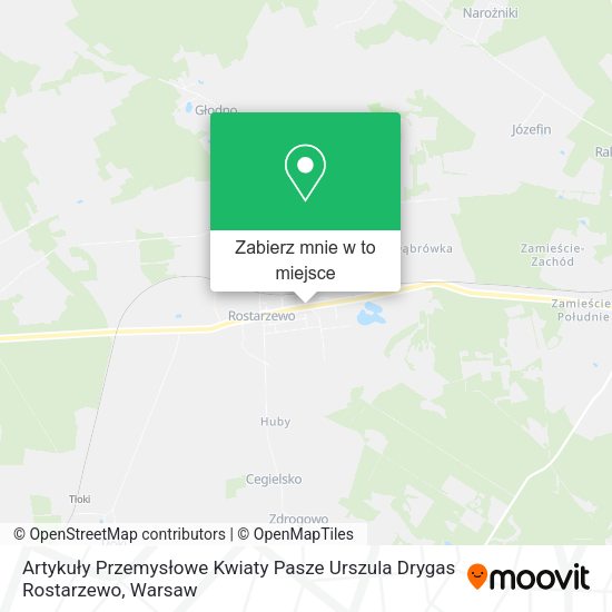 Mapa Artykuły Przemysłowe Kwiaty Pasze Urszula Drygas Rostarzewo