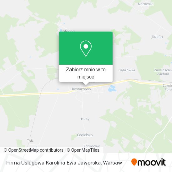 Mapa Firma Uslugowa Karolina Ewa Jaworska