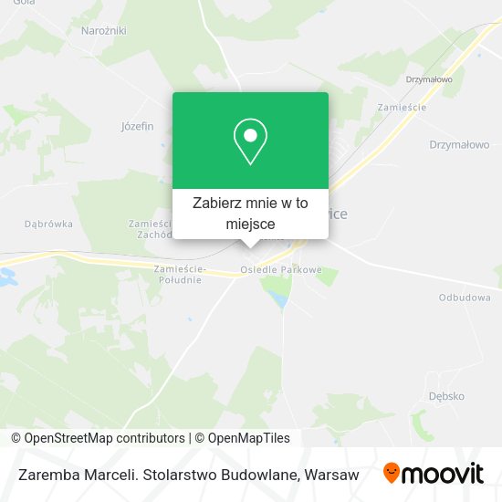 Mapa Zaremba Marceli. Stolarstwo Budowlane