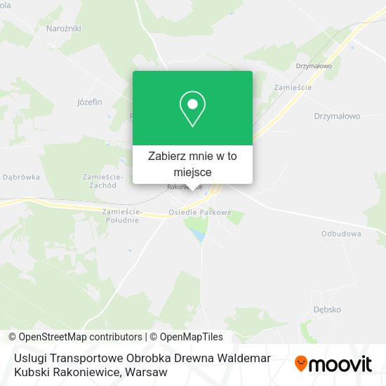 Mapa Uslugi Transportowe Obrobka Drewna Waldemar Kubski Rakoniewice