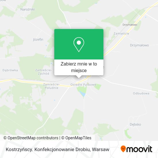 Mapa Kostrzyńscy. Konfekcjonowanie Drobiu