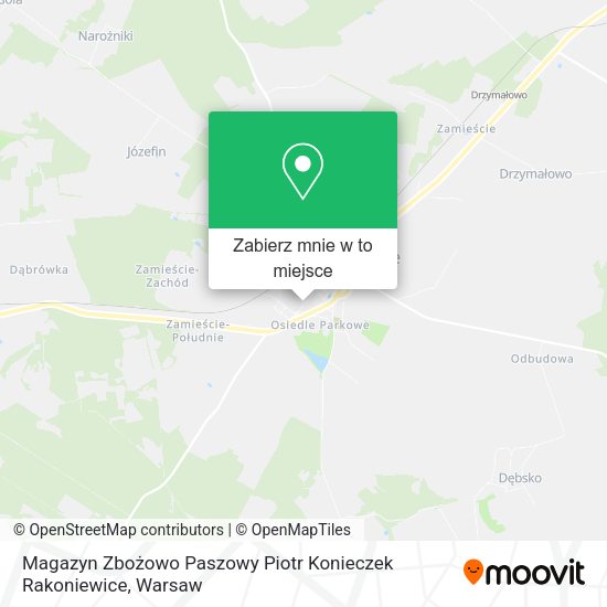 Mapa Magazyn Zbożowo Paszowy Piotr Konieczek Rakoniewice