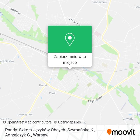 Mapa Pandy. Szkoła Języków Obcych. Szymańska K., Adrzejczyk G.