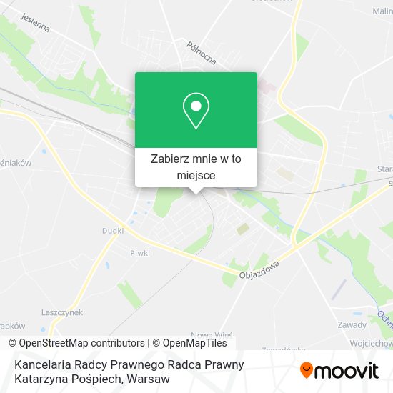 Mapa Kancelaria Radcy Prawnego Radca Prawny Katarzyna Pośpiech