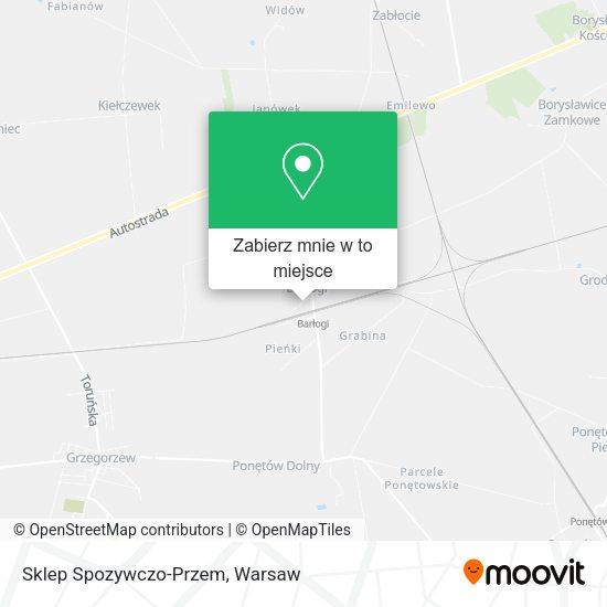 Mapa Sklep Spozywczo-Przem