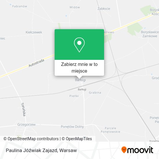 Mapa Paulina Jóźwiak Zajazd