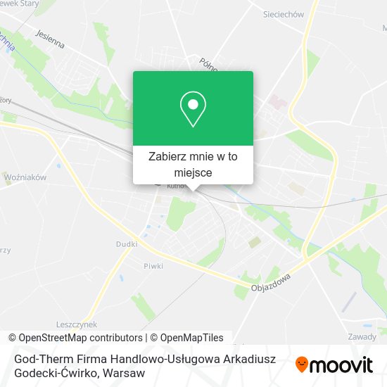Mapa God-Therm Firma Handlowo-Usługowa Arkadiusz Godecki-Ćwirko
