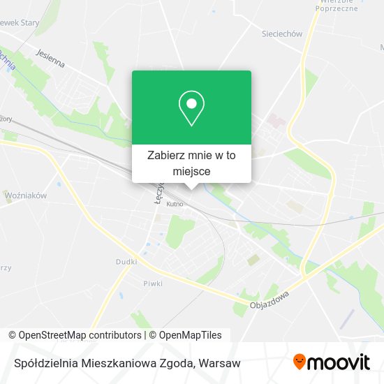 Mapa Spółdzielnia Mieszkaniowa Zgoda