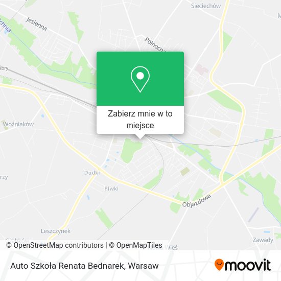 Mapa Auto Szkoła Renata Bednarek