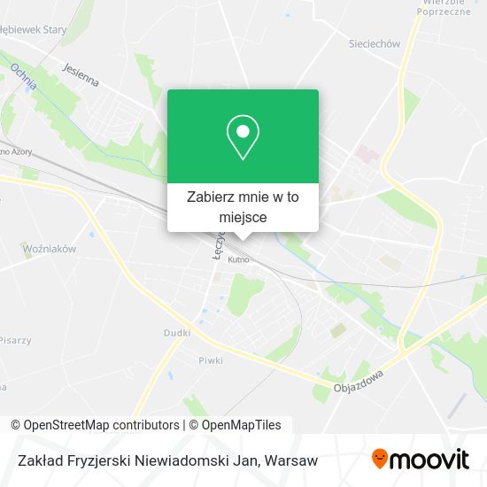 Mapa Zakład Fryzjerski Niewiadomski Jan