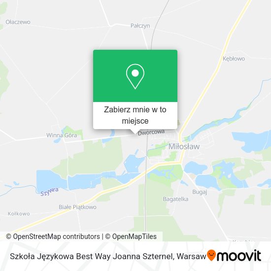 Mapa Szkoła Językowa Best Way Joanna Szternel