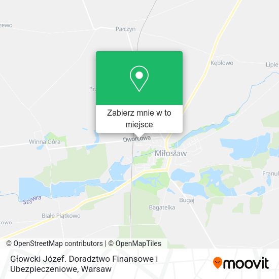 Mapa Głowcki Józef. Doradztwo Finansowe i Ubezpieczeniowe