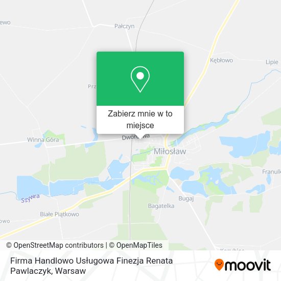 Mapa Firma Handlowo Usługowa Finezja Renata Pawlaczyk