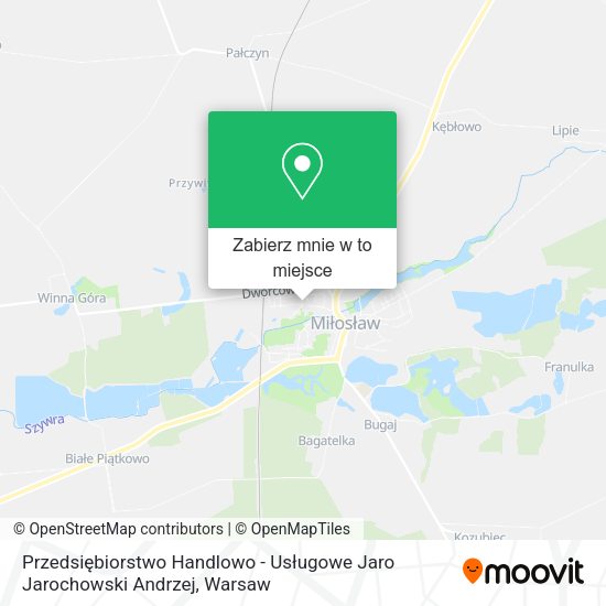 Mapa Przedsiębiorstwo Handlowo - Usługowe Jaro Jarochowski Andrzej