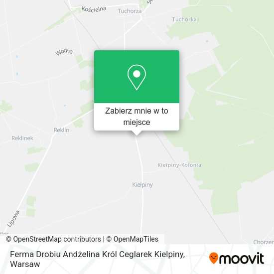 Mapa Ferma Drobiu Andżelina Król Ceglarek Kielpiny