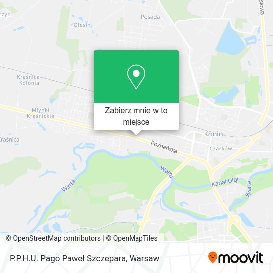 Mapa P.P.H.U. Pago Paweł Szczepara