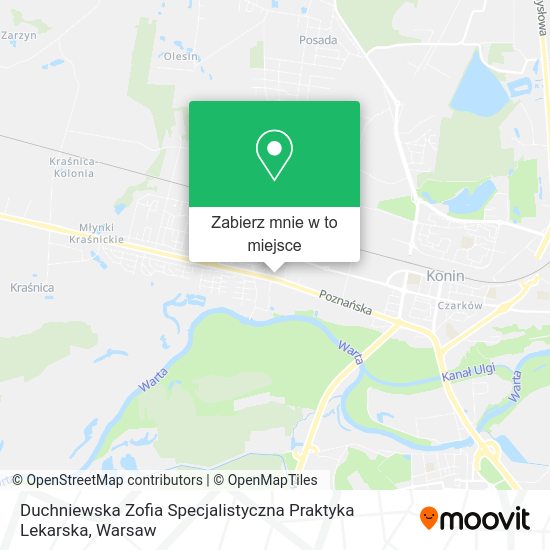 Mapa Duchniewska Zofia Specjalistyczna Praktyka Lekarska