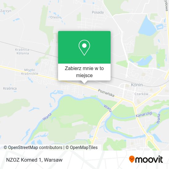 Mapa NZOZ Komed 1