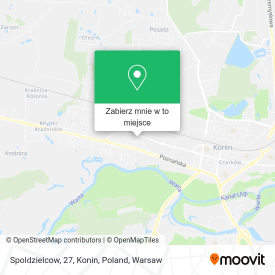 Mapa Spoldzielcow, 27, Konin, Poland