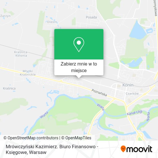 Mapa Mrówczyński Kazimierz. Biuro Finansowo - Księgowe