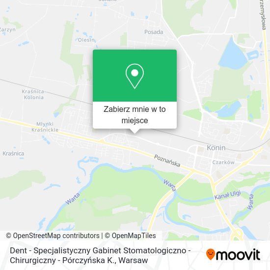 Mapa Dent - Specjalistyczny Gabinet Stomatologiczno - Chirurgiczny - Pórczyńska K.