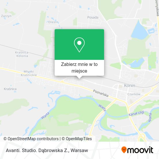 Mapa Avanti. Studio. Dąbrowska Z.