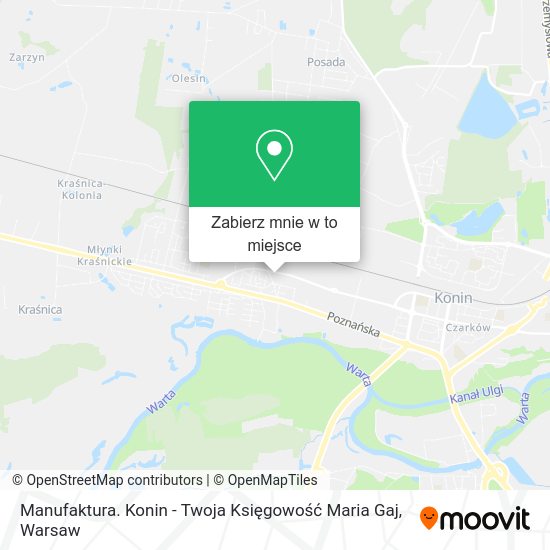 Mapa Manufaktura. Konin - Twoja Księgowość Maria Gaj