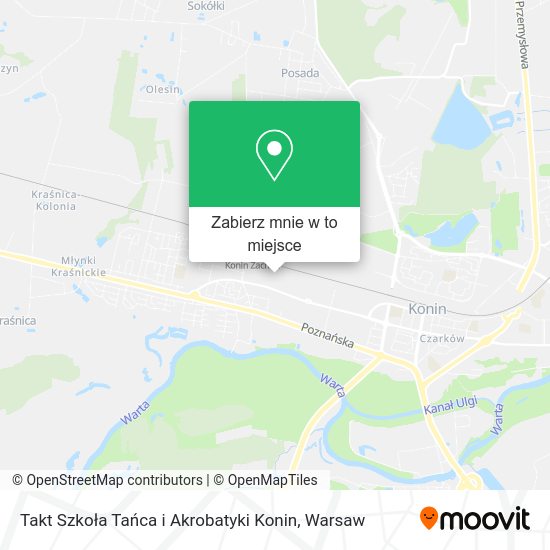 Mapa Takt Szkoła Tańca i Akrobatyki Konin