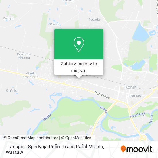 Mapa Transport Spedycja Rufio- Trans Rafał Malida