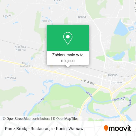 Mapa Pan z Brodą - Restauracja - Konin