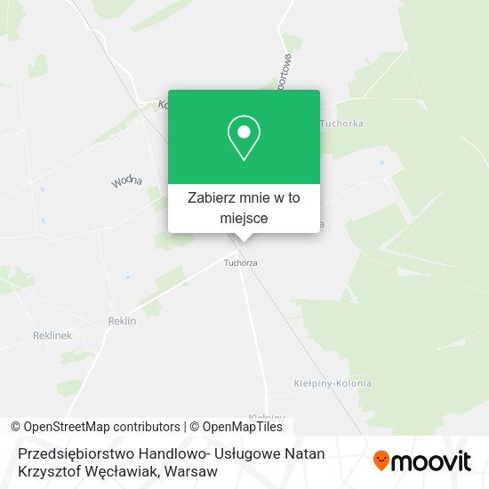 Mapa Przedsiębiorstwo Handlowo- Usługowe Natan Krzysztof Węcławiak