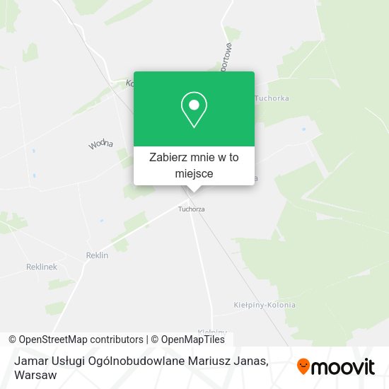 Mapa Jamar Usługi Ogólnobudowlane Mariusz Janas