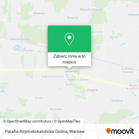 Mapa Parafia Rzymskokatolicka Golina